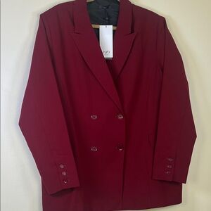 Ruti  Burgundy Boyfriend Blazer